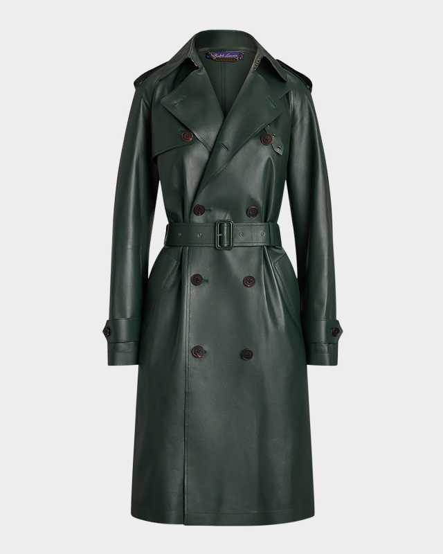 Niles Leather Trench Coat